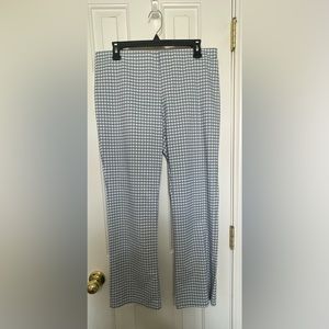 Light Blue and White Checkered Trousers - Size XL - NEVER WORN